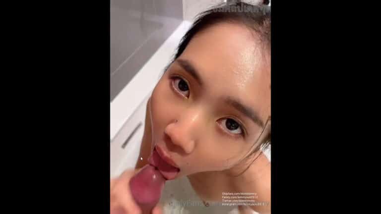 คลิปหลุด Onlyfans Sunkim น้องคิมมี่ จัดในอ่างภาพเสียงคมชัด